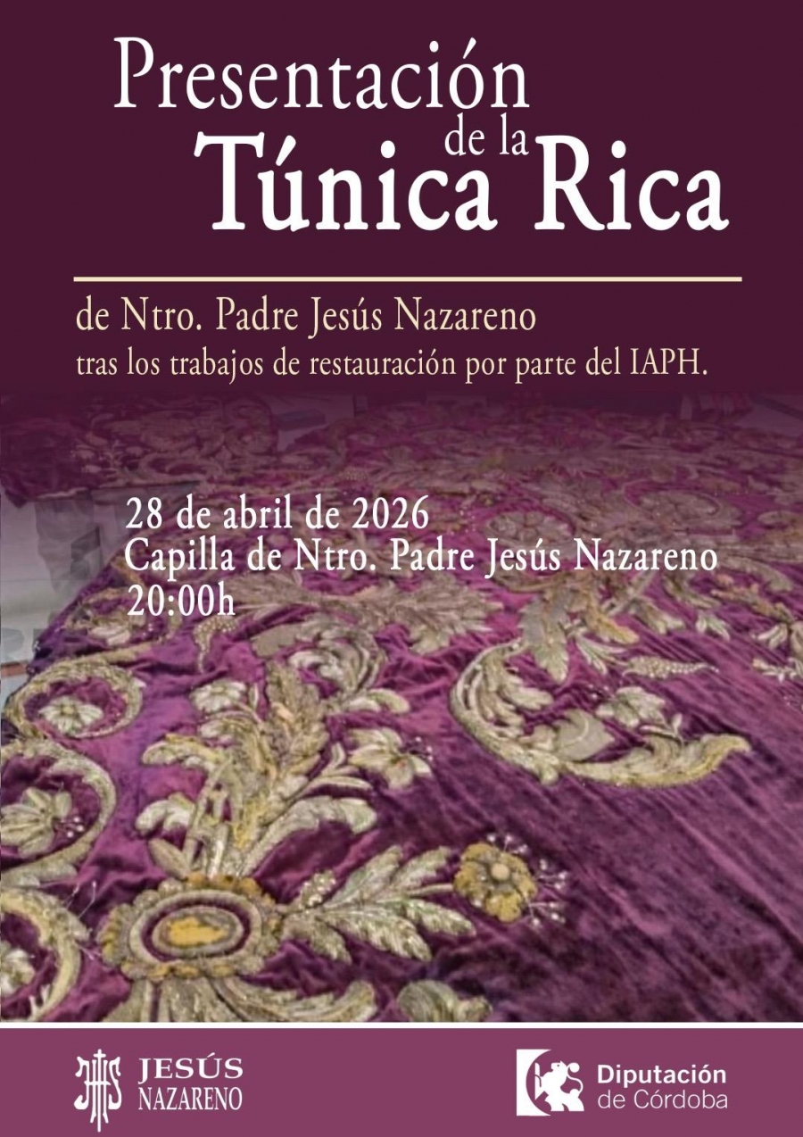 Restauraci&oacute;n de la t&uacute;nica de Jes&uacute;s Nazareno