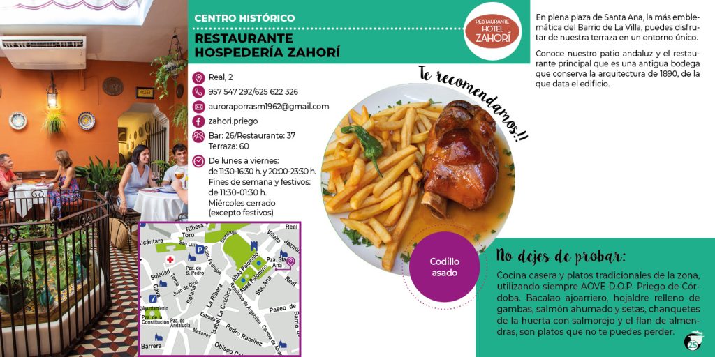 Restaurante Zahor&iacute;