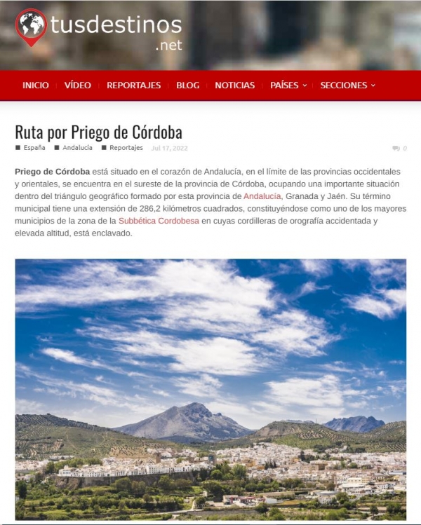 Ruta por Priego de C&oacute;rdoba