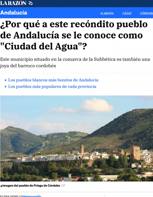 &iquest;Por qu&eacute; a este rec&oacute;ndito pueblo de Andaluc&iacute;a se le conoce como &laquo;Ciudad del Agua&raquo;?