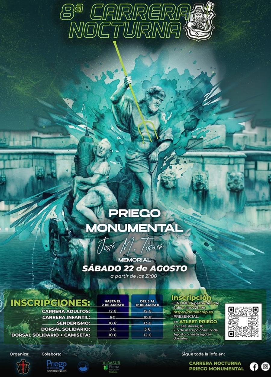 Carrera Nocturna Priego Monumental Memorial Jos&eacute; Mar&iacute;a Tisner 2026